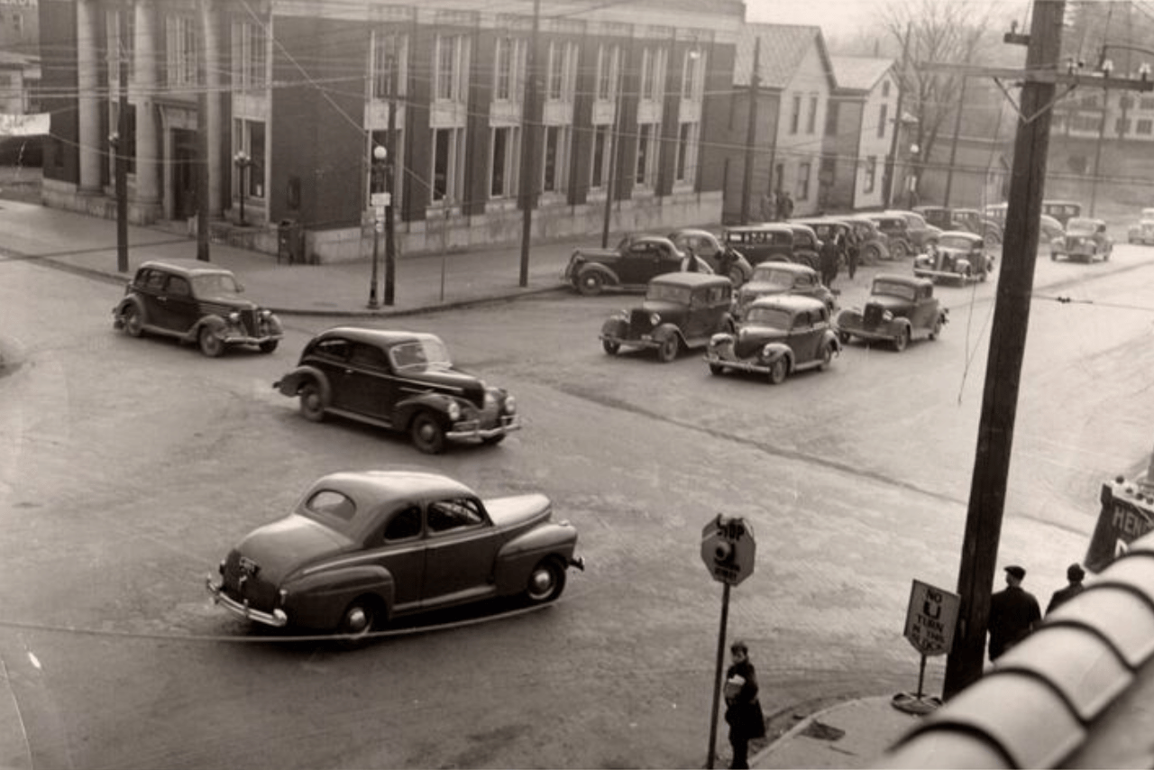 Broad and Canal street in Newton Falls 