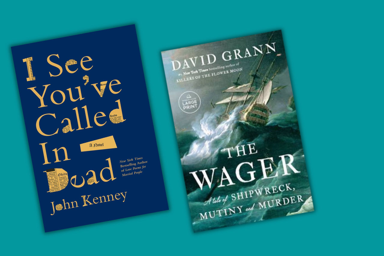 the covers of the books of I see you called in dead and the wager