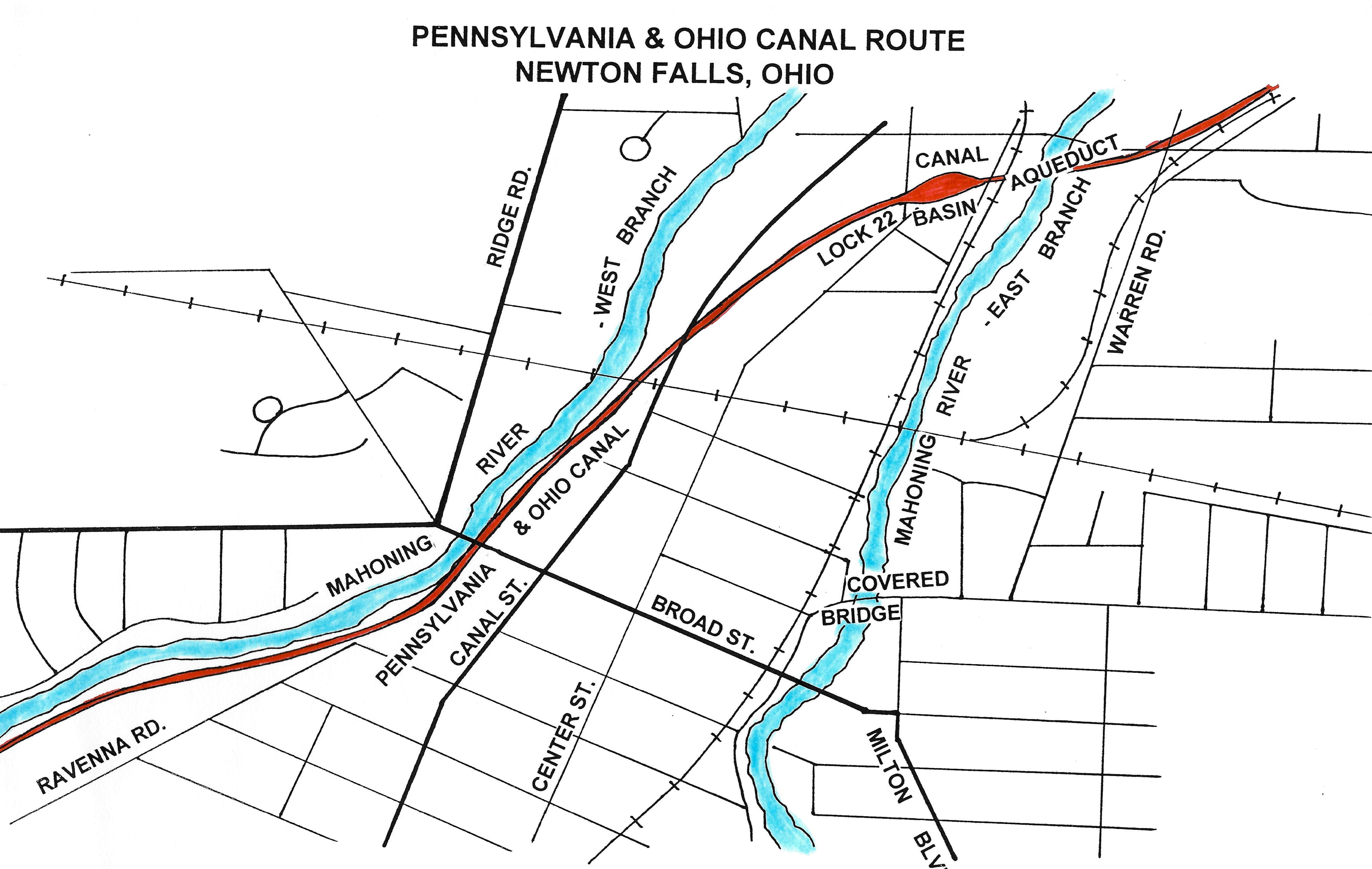 The Canals path through Newton Falls 