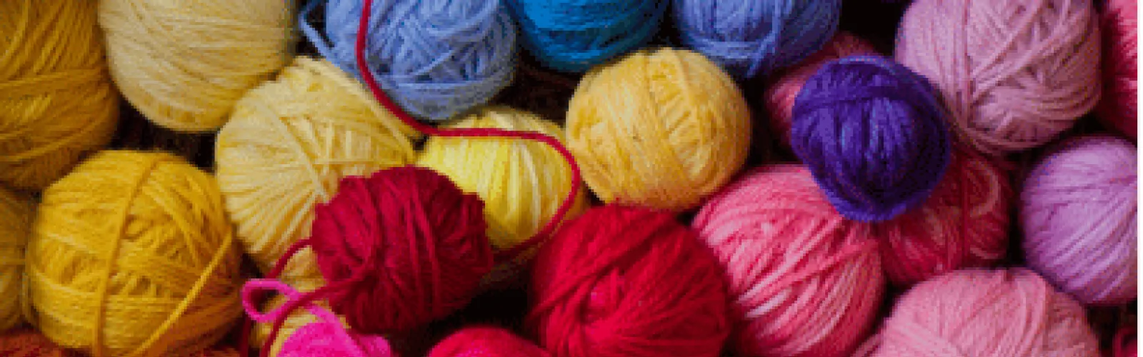 colorful yarn balls