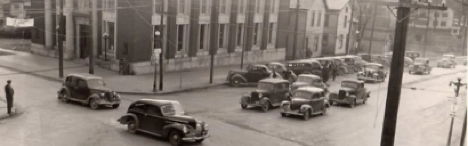 corner of broad and canal street circa 1950